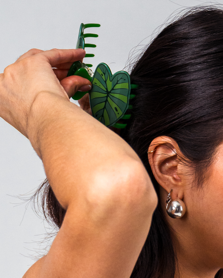 Kalo Hair Clip - Green Kalo Lau