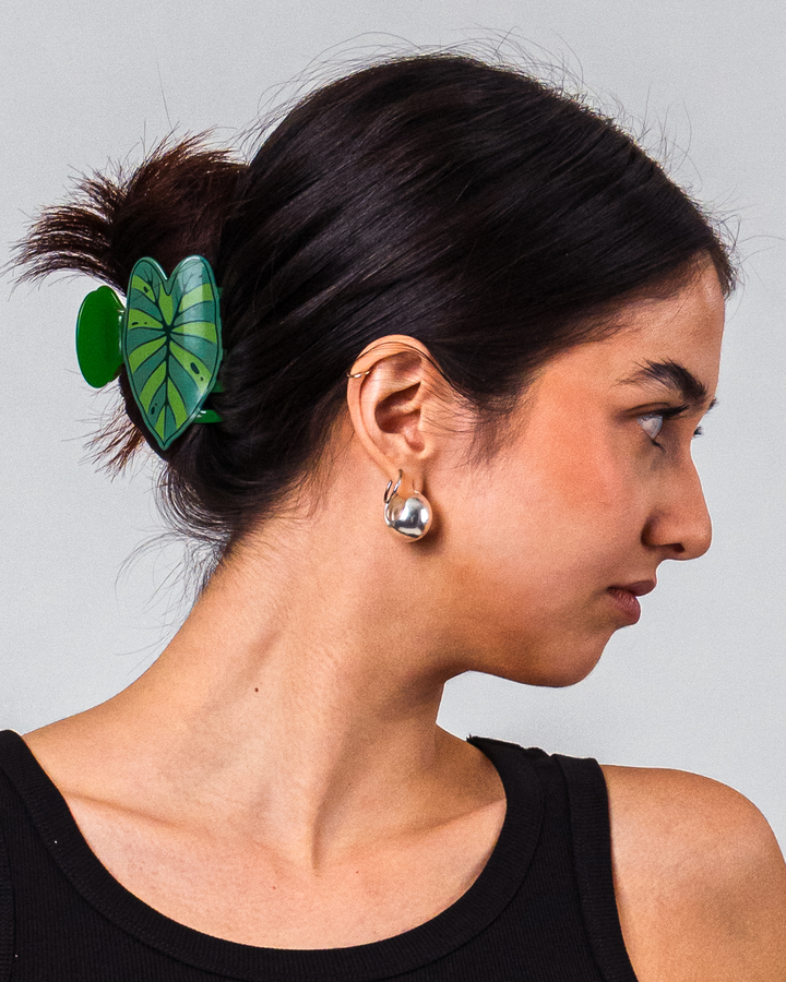 Kalo Hair Clip - Green Kalo Lau