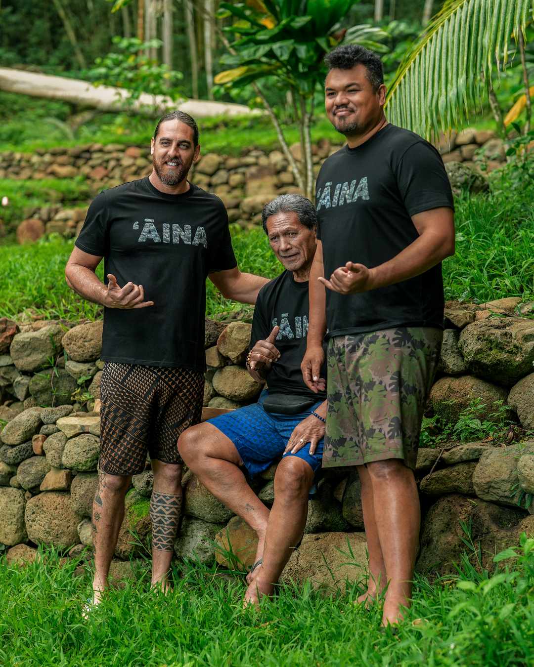 Nation of Hawaii ʻĀina Short Sleeve Shirt - Black