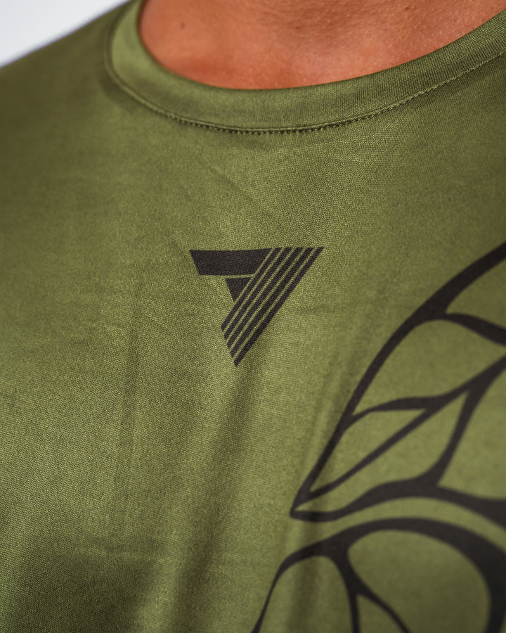 Mana Short Sleeve Shirt - Green Kalo Lau