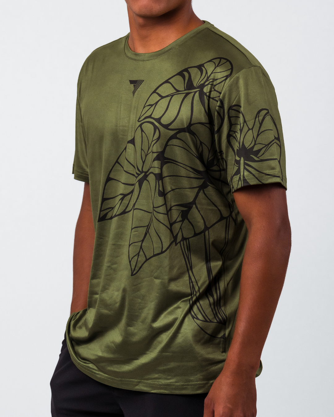 Mana Short Sleeve Shirt - Green Kalo Lau