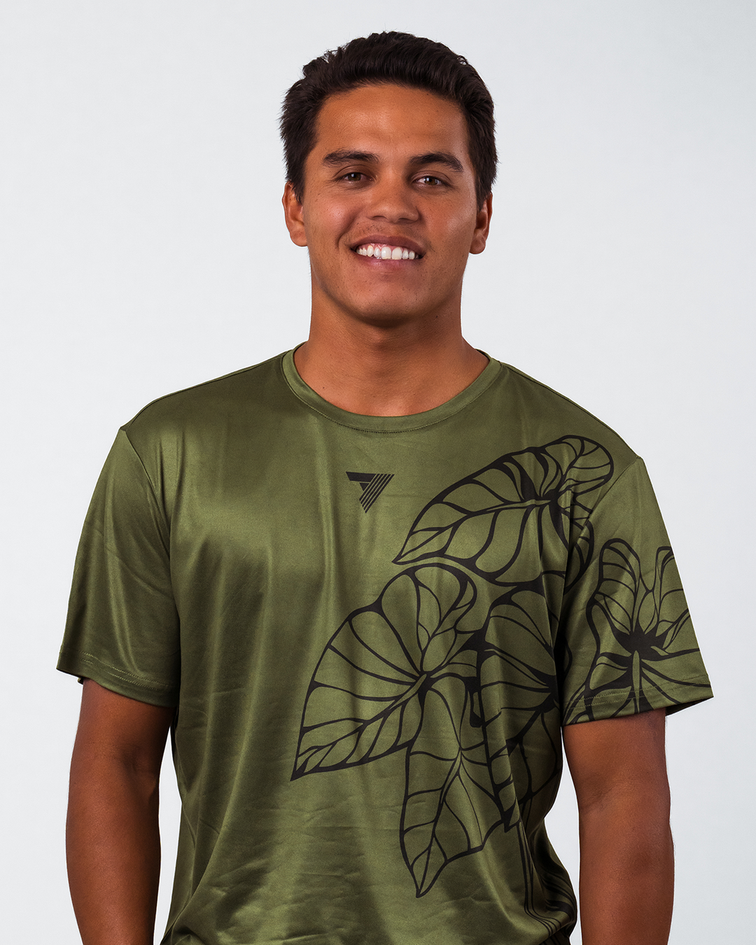 Mana Short Sleeve Shirt - Green Kalo Lau