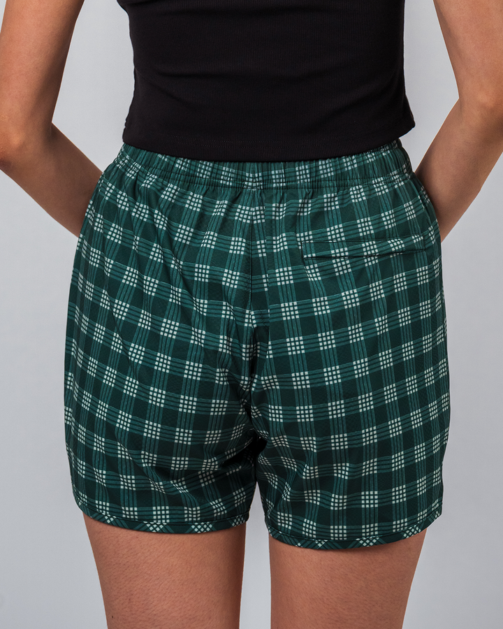 Kalia Shorts - Green Palaka