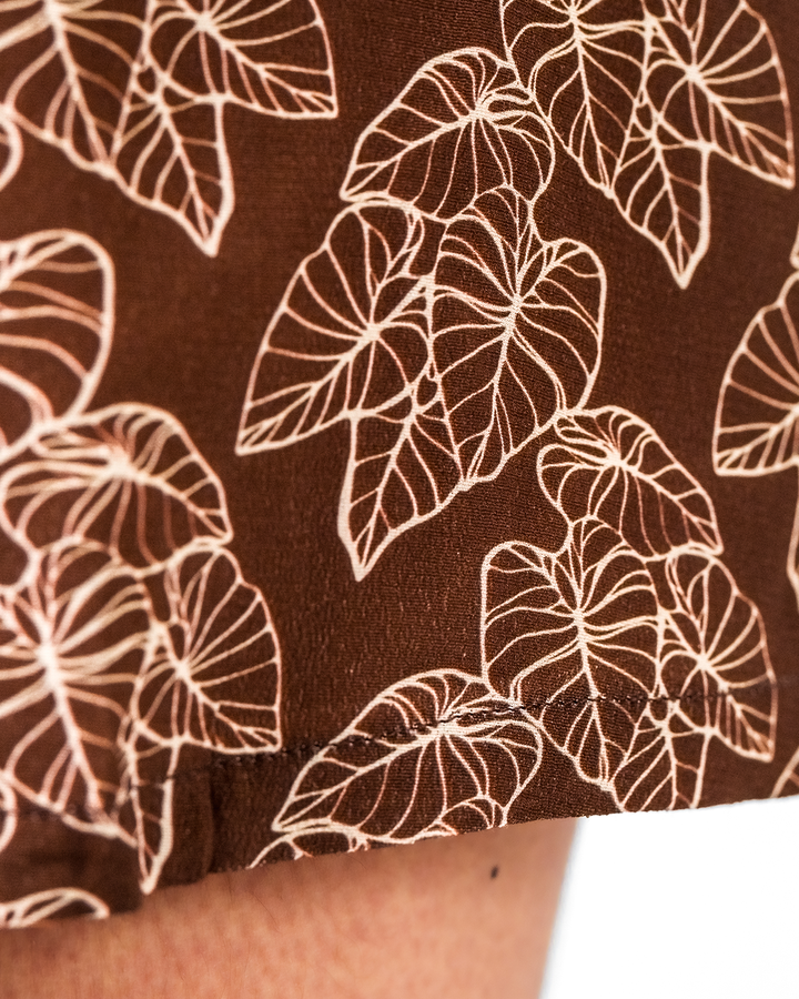 Maile Mini Dress - Brown Kalo Lau