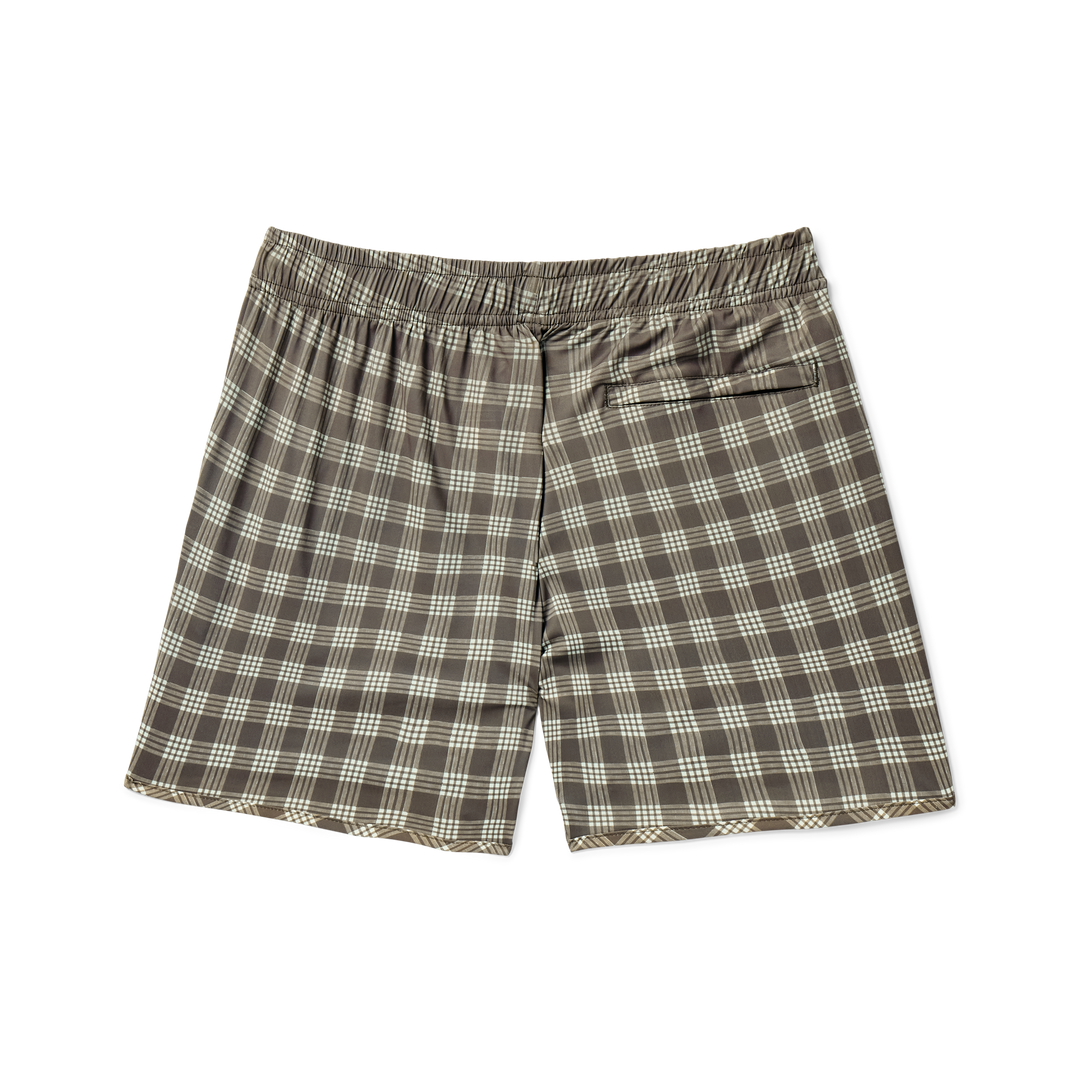 Kalia Shorts - Deep Brown Palaka