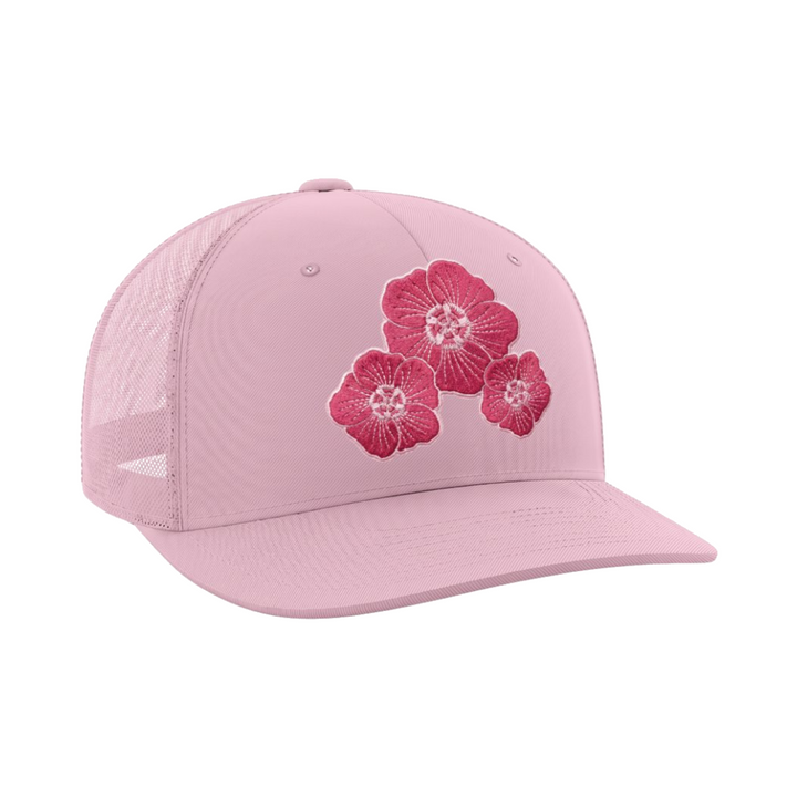 Floral Hat - Pink, front view