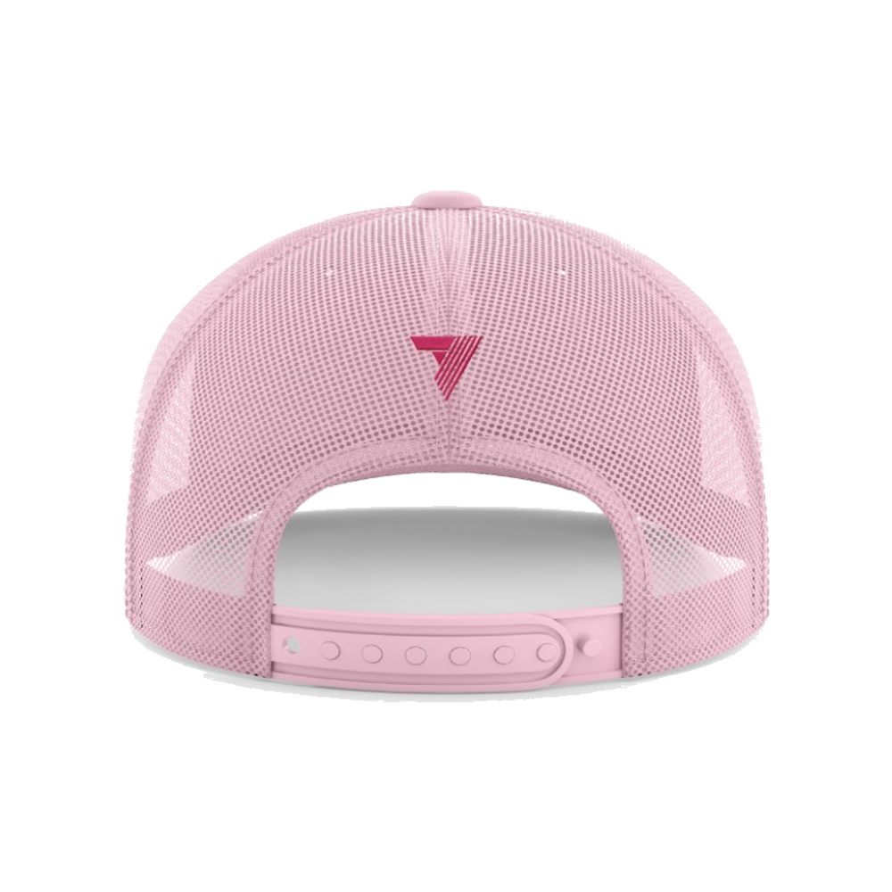 Floral Hat - Pink, back view