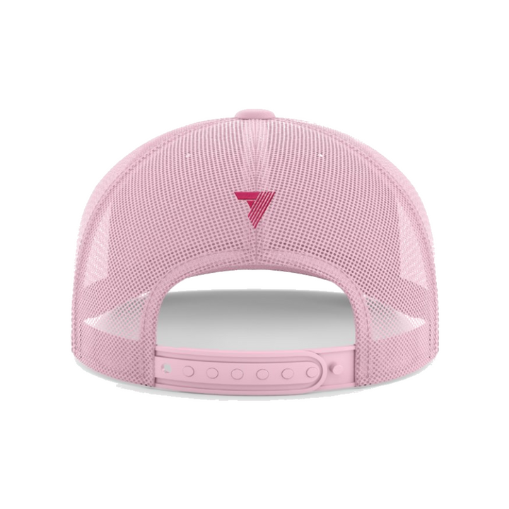 Floral Hat - Pink, back view