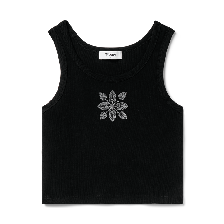 Lani Tank Top - Black Kalo Quilt
