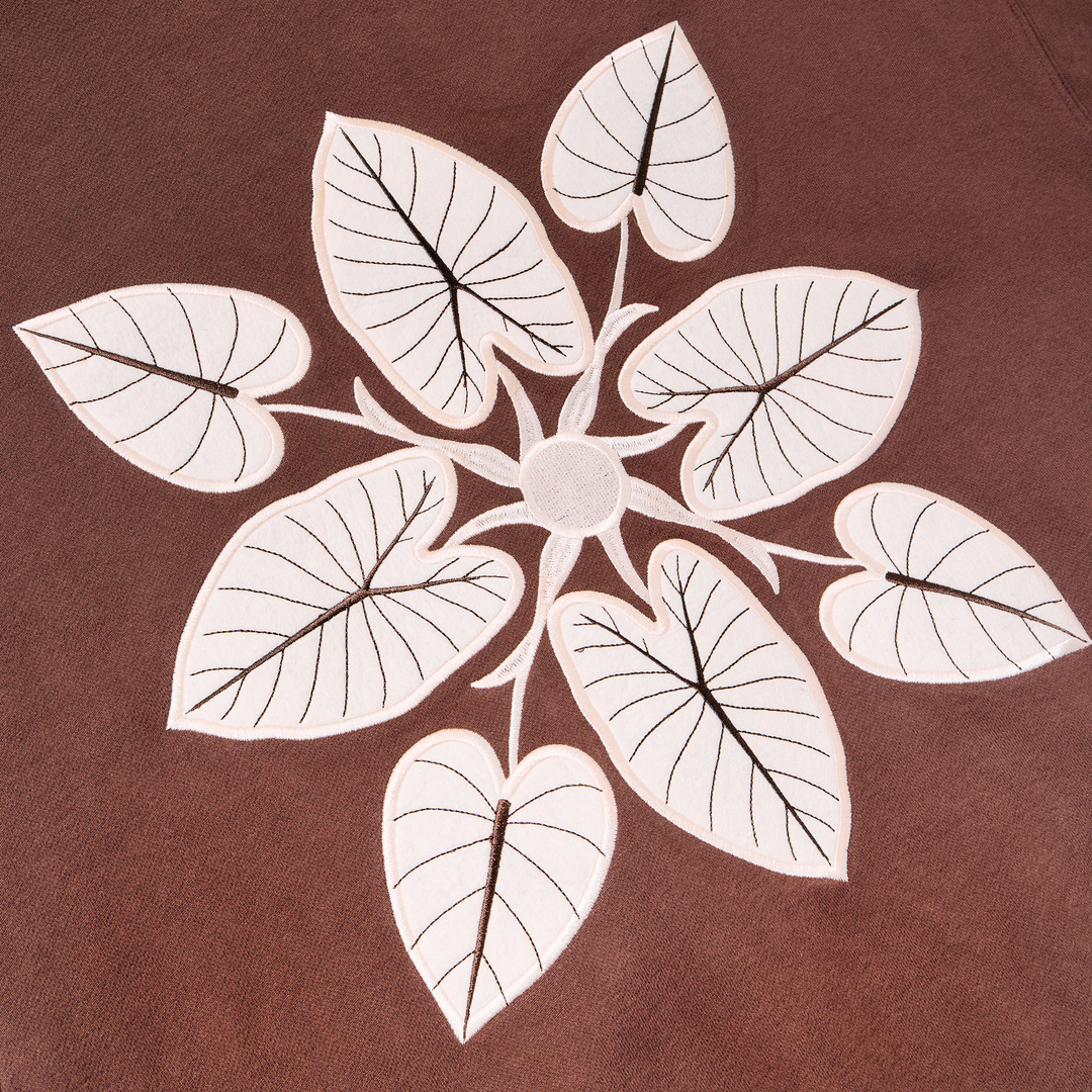 Kalo Quilt Keala Zip Hoodie - Brown