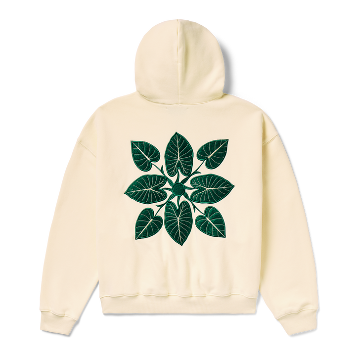 Kalo Quilt Keala Zip Hoodie - Cream