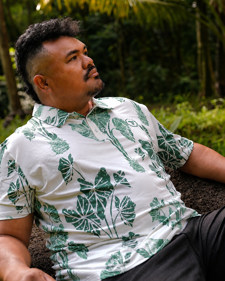 Akamai Polo Shirt - Off-white Kalo Kapala