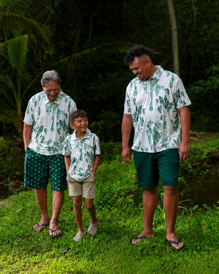 Akamai Polo Shirt - Off-white Kalo Kapala