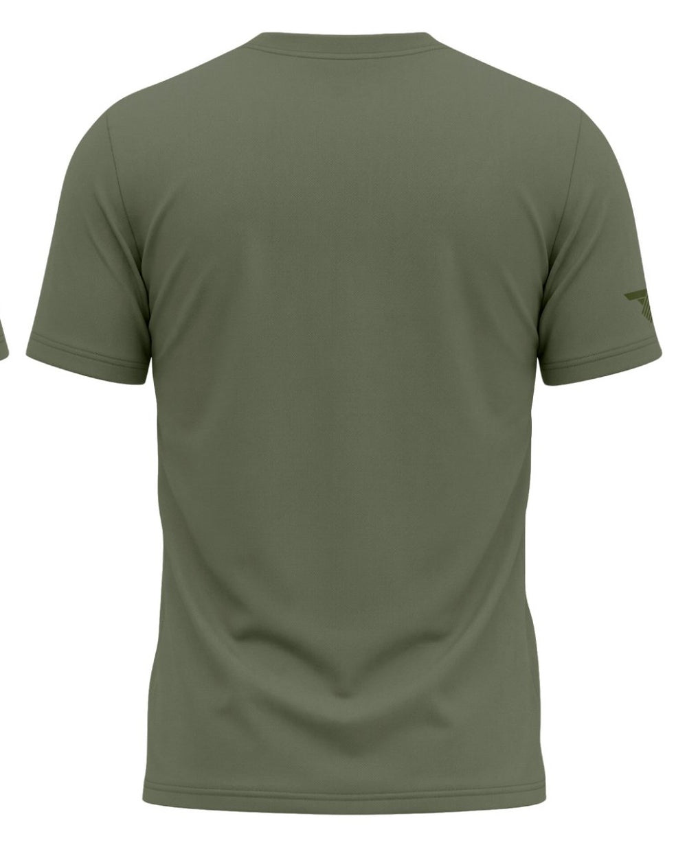 Floral Pocket Tee - Green - back